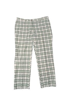 Kent & Park Italy Green Plaid Superior 150s Men’s Golf Casual Pants 44/30